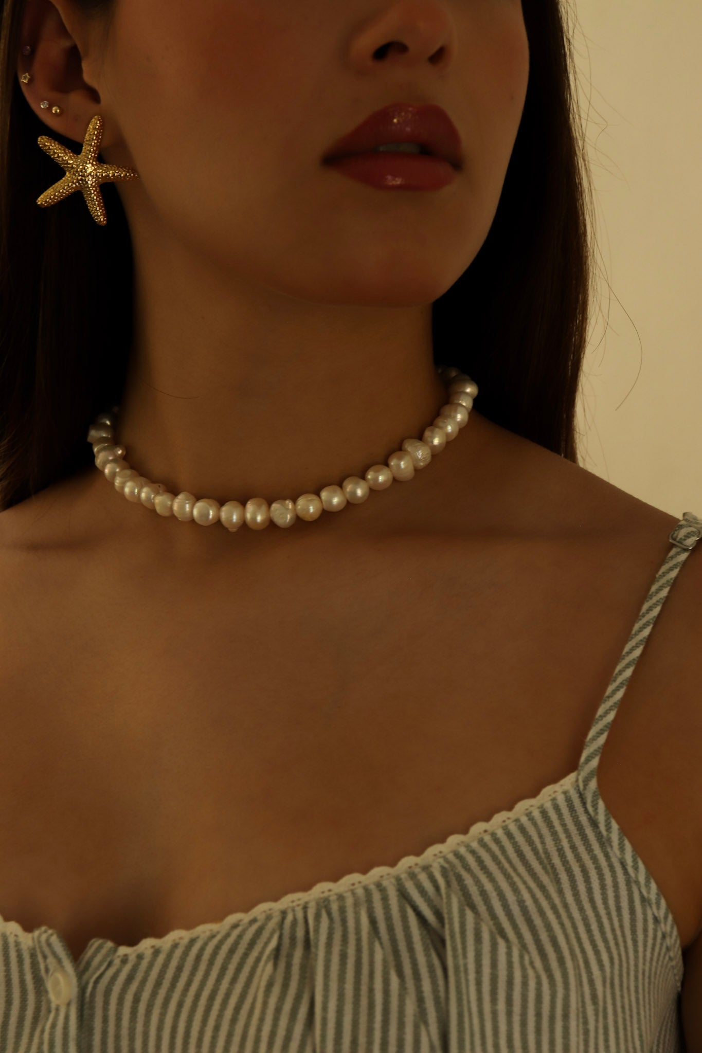 Collar Perlas Blancas
