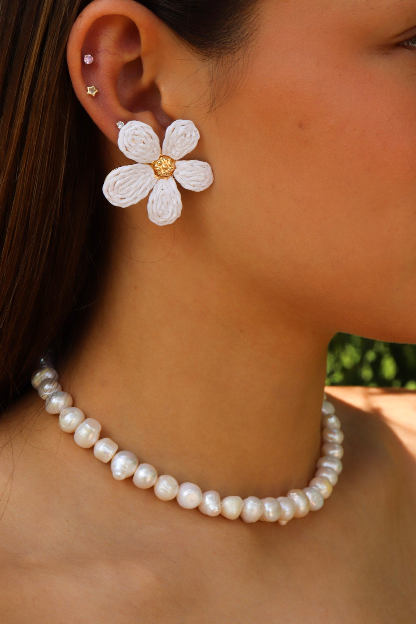 Collar Perlas Blancas
