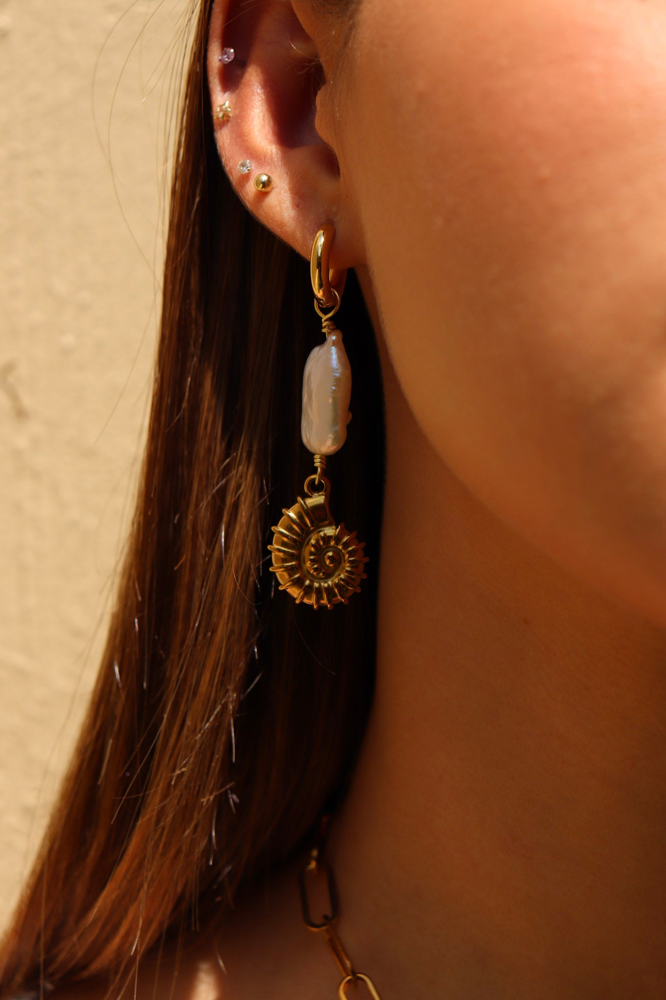 Aretes caracolas