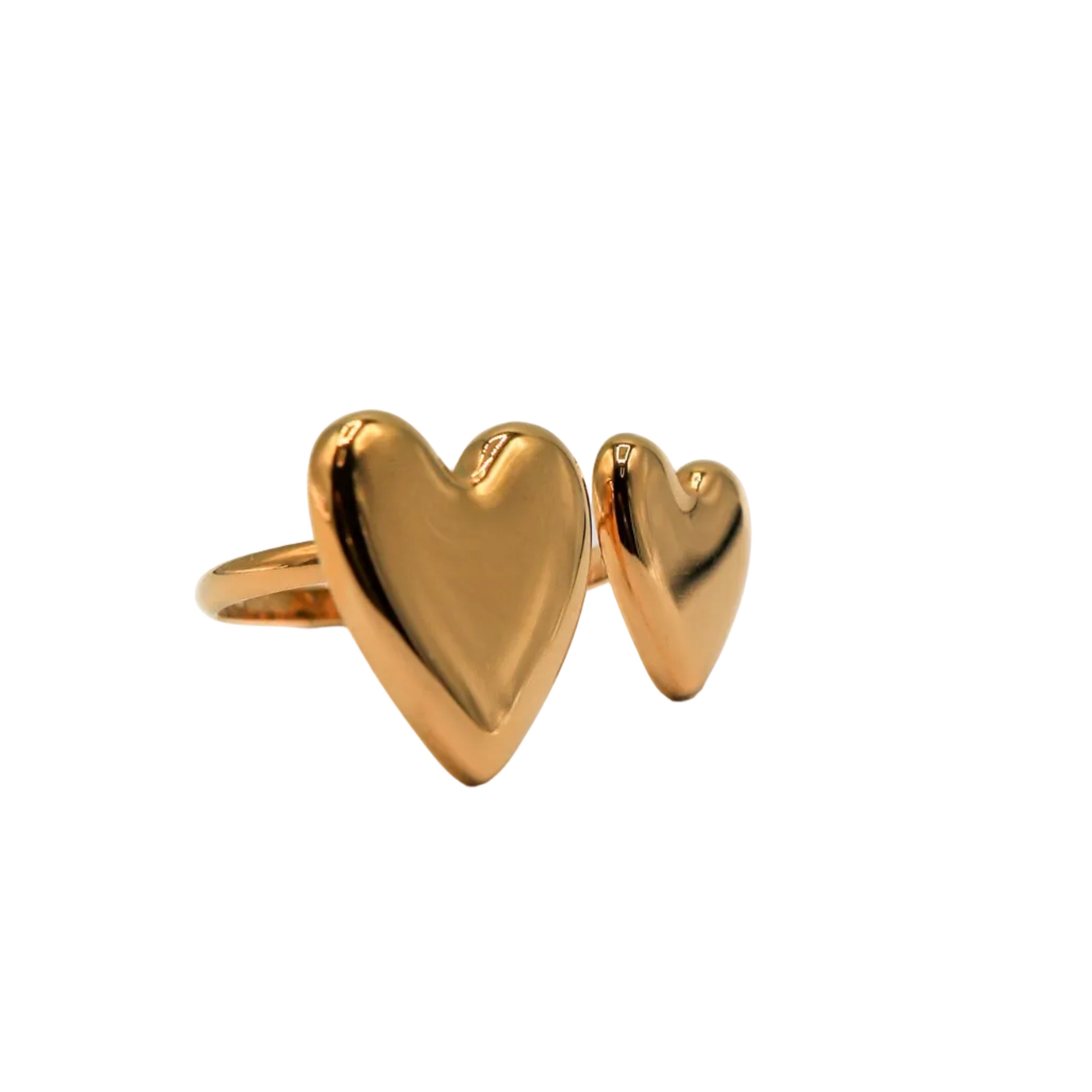 Anillo corazones grandes