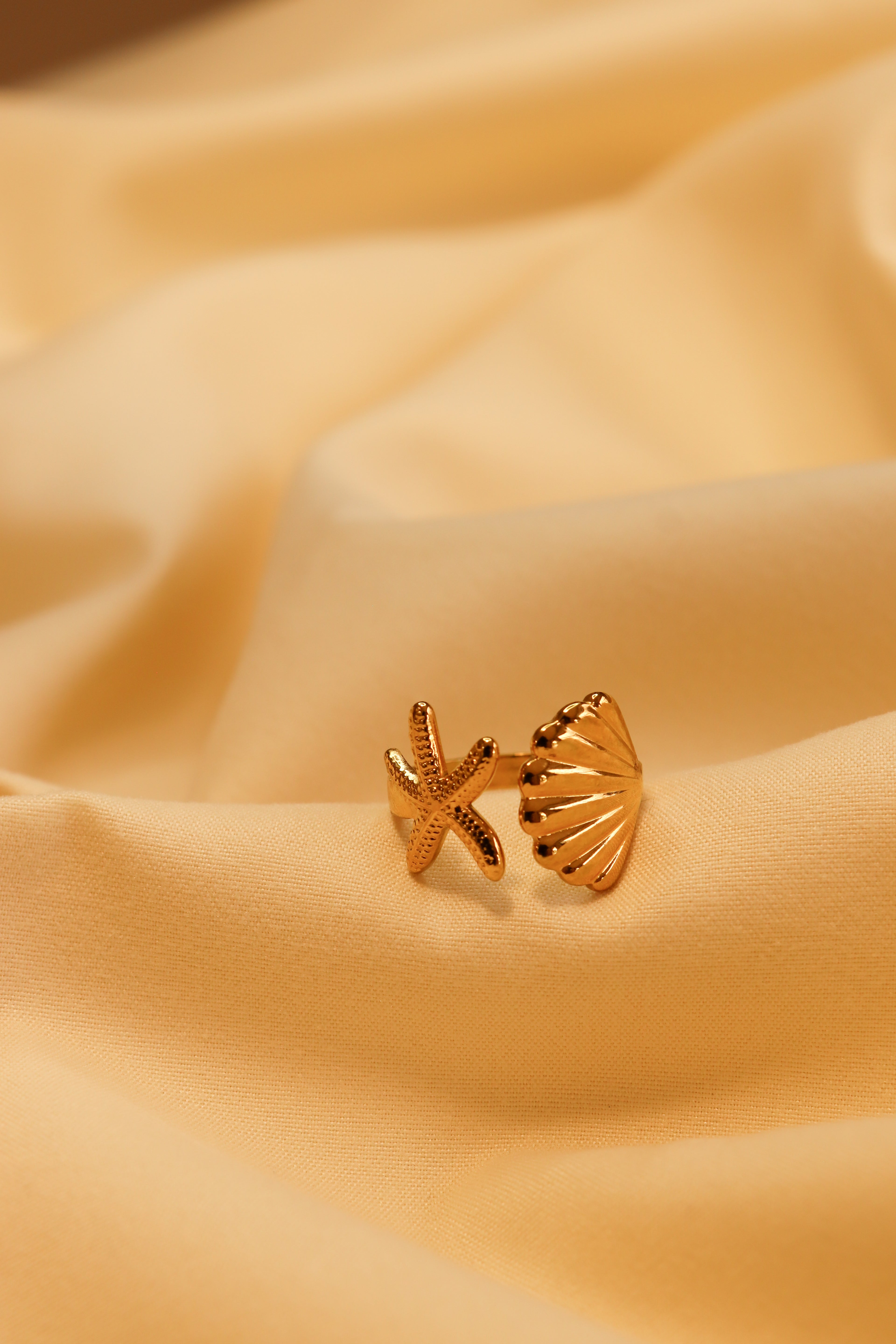 Anillo Star & Shell