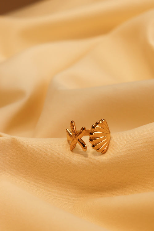 Anillo Star & Shell